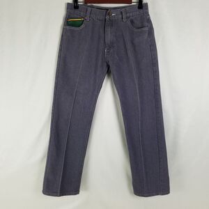 Vintage Ruthless Art Jeans Mens 32 x 33 Gray Denim Straight Leg Actual W30 x L29